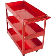 TSX TOOL Carro de ferramentas profissional para oficina - 3 andares, rodas giratórias