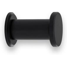 Gancho de Pared EVI - 44x30mm Acero Inoxidable Lacado Negro