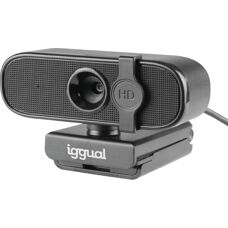 Webcam iggual IGG317167 - 1080p Full HD - 30 fps - Nero