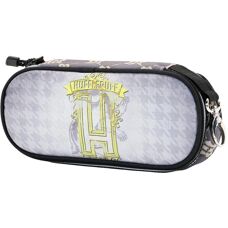 Estuche Harry Potter Hufflepuff - Emblema, Gris, 21 x 10 cm