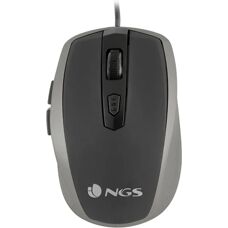 Mouse Ottico USB NGS Tick Silver - Destro, 1600 DPI