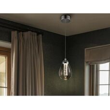 Lámpara de Techo de Cristal LED Taccia Chrome de Schuller