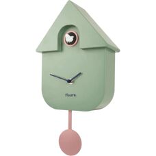 Reloj de Pared Fisura Menta Rosa Blanco - Reloj de Pared