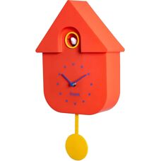 FISURA Reloj de Cuco Rojo y Azul - Reloj de Pared