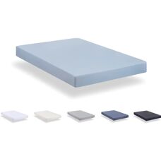 TODOCAMA Light Blue Microfiber Fitted Sheet - Fitted Sheet