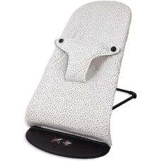 BABYLINE Vit konfettitäcke för vilstol - 35x24cm, 2 st