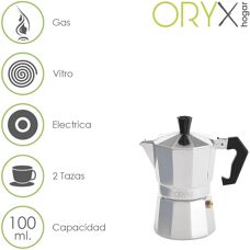 ORYX Aluminium Kaffeekanne 2 Tassen (100 ml.)