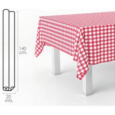 Mantel impermeable a cuadros rojos ORYX 05544055 - Mantel