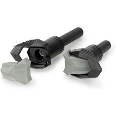 PUIG R19 22011N Zwart met Grijze Rubber - Frame Sliders