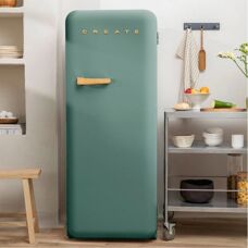 CREATE Frigo Rétro 281L - Une porte, Style rétro, 159,2 cm haut - Publicité