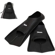 Softee Short Pool Fins - Black - 43-45 - Swimming Equipment