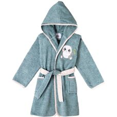 Interbaby Badjas Blauw - 24 Maanden tot 4 jaar - Badjas