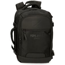 Plecak Pepe Jeans Bromley - Casual, Poliester, Czarny