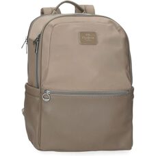 Pepe Jeans Christine Taupe Laptopryggsäck i Konstläder
