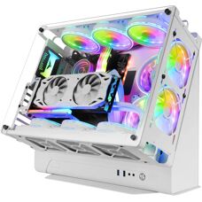 Boîtier PC Gaming Mars Gaming MCBW Blanc - Tour - Publicité