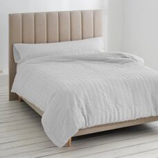 Fijalo Set di Federe - Bianco, 135/140 cm, Seersucker
