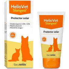 Protector solar Stangest Heliovet SPF50+ para mascotas - Resistente al agua, Ingredientes naturales