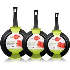 Wecook Ecogreen 3-delars stekpanneset - Full induktion