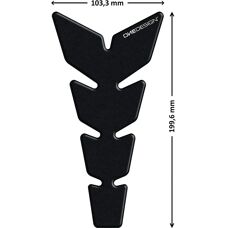 Adesivo serbatoio in pelle nero Puig 9304N - Protezione