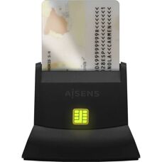Aisens ASCR-SN05-BK Leitor de Cartão Inteligente - USB 2.0, Preto