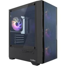 CoolBox GM220 Micro Tower - Rete, USB-C 3.2, 4 Ventole, Nero