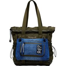 Desigual Borsa a spalla Verde - Zaino Casual in Poliamide