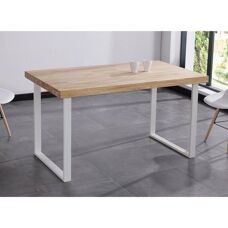 Mesa de comedor de roble natural - 140cm x 80cm x 76.5cm