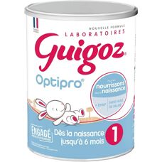 Guigoz Optipro lait infantile 0-6 mois - 780g - Publicité