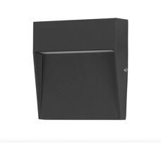 Forlight Nod Square LED Außenwandleuchte - IP65, Schwarz