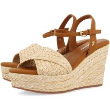 Gioseppo Natürliche Raffia Wedge Sandalen - Sandalen