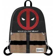Konix Deadpool Rugzak - Kunstleer - Zwart - Rugzak
