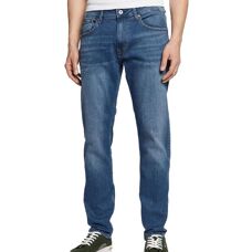 Pepe Jeans Stanley Μπλε Βιολογικό Βαμβάκι Casual Παντελόνια - Παντελόνια