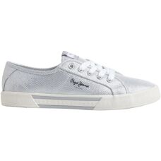Pepe Jeans Silber Sneakers - Lässig, Modell PLS31439