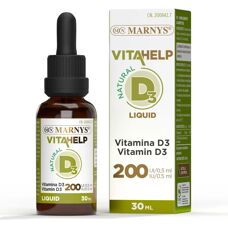 MARNYS Vitahelp Vitamina D3 200UI - Suplemento Líquido