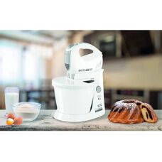 Batidora de Mano ECG - 400W, 5 Velocidades, Turbo, Blanco