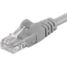 PremiumCord Šedý 3m UTP RJ45-RJ45 síťový kabel
