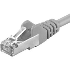 Síťový kabel PremiumCord Cat6a 30m Šedý S-FTP