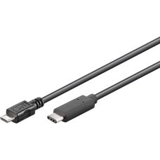 Kabel USB-C na Micro-USB B od PremiumCord - 0,6m - Černý - USB 3.2 Gen 1
