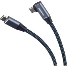 USB-C Kabel Premiumcord - 1m, Hliníkový, Pravý úhel - USB Kabel