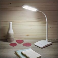 EMOS Z7599W White Dimmable LED Desk Lamp - Light & Lighting