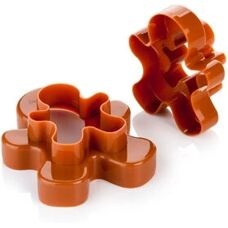 Tagliabiscotti Tescoma - Marrone - Omini di pan di zenzero doppio taglio - 4 misure