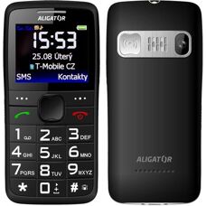Aligator A675BK Senior Handy - Bluetooth, 900 mAh, Dual SIM