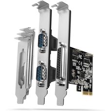 Axagon PCEA-PSN PCIe adapter - 1 párhuzamos + 2 soros port