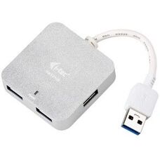 i-tec Metal U3HUBMETAL402 USB Hub Zilver - 4 poorten