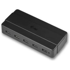 i-tec U3HUB742 USB Hub Zwart - 7 Poorten 5000 Mbit/s