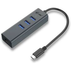 i-tec Metall USB-C Hub 3 + GLAN - USB-C Ethernet Adapter