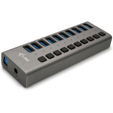 i-tec U3CHARGEHUB10 USB-Ladestation - 10 Ports, Grau