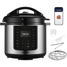 Concept CK8001 - Negru, Oțel inoxidabil - Multicooker