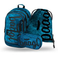BAAGL SADA 3 Core Ocean - Rucksack, Federmäppchen, Tasche
