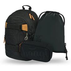 BAAGL SADA 3 Skate Darkness - Schulrucksack mit 3 Fächern
